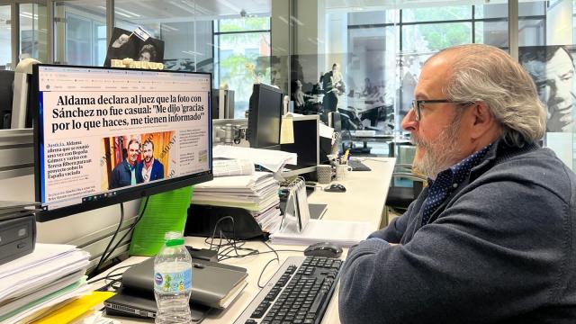 Fernando Lázaro, en la redacción de 'El Mundo', el pasado 21 de noviembre.