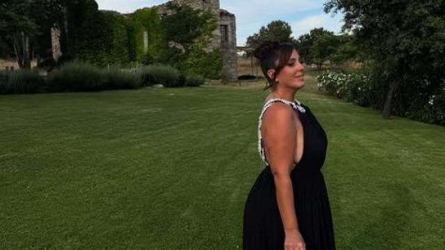 Anabel Pantoja en la boda de Susana Bicho.