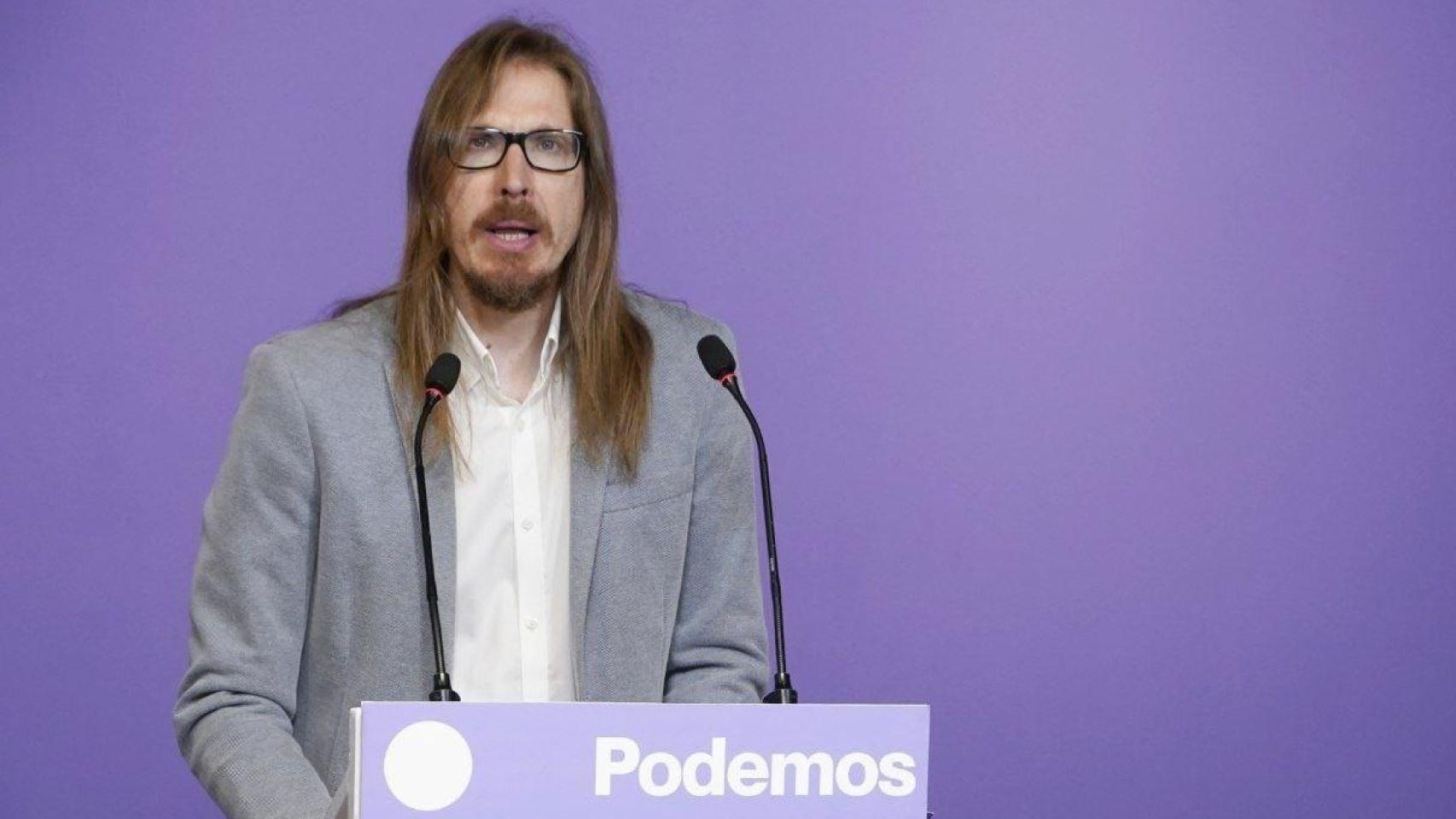 El portavoz de Podemos, Pablo Fernández.