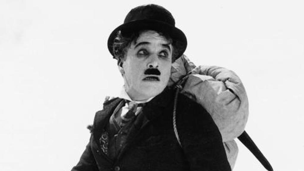 Chaplin caracterizado como Charlot en 'La quimera del oro'