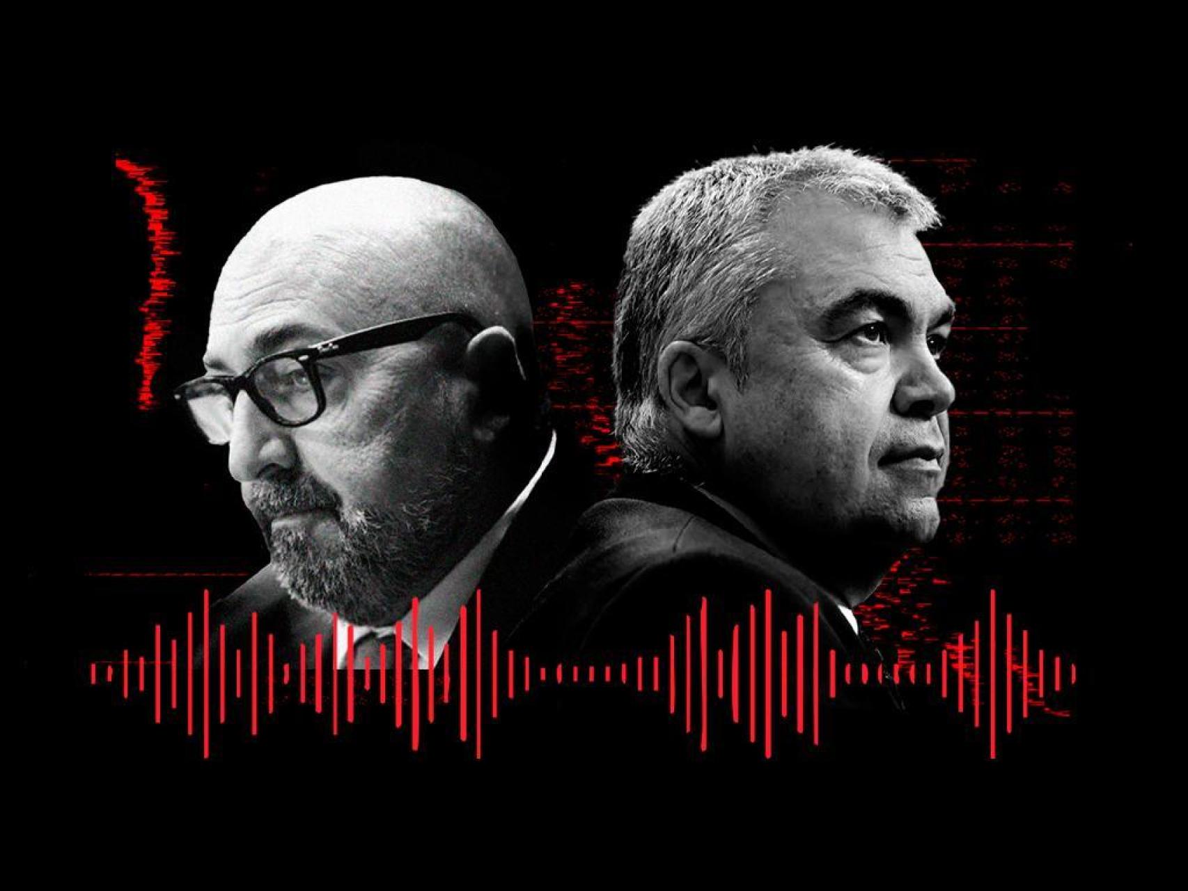 Koldo García y Santos Cerdán.