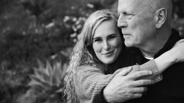Rumer y su padre, Bruce Willis, en una imagen de redes sociales.