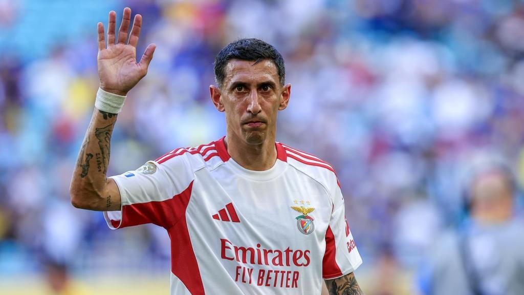 Di María, con el Benfica en el Mundial de Clubes