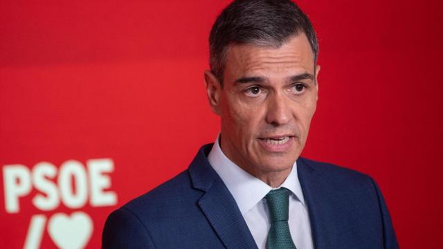 Pedro Sánchez, durante su comparecencia de este lunes.