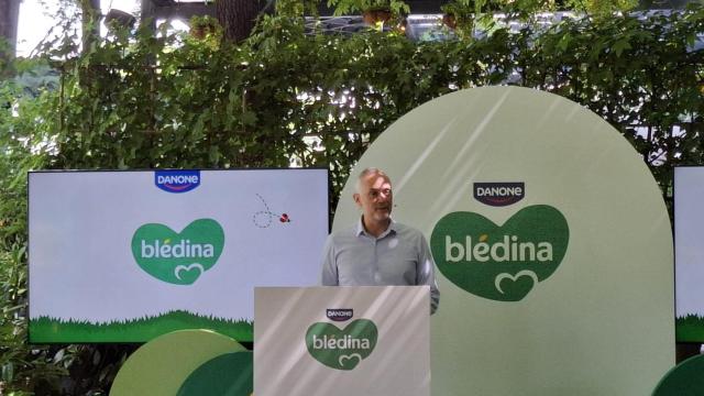 François Lacombe, director general Danone Iberia, durante la presentación en Madrid de Blédina.