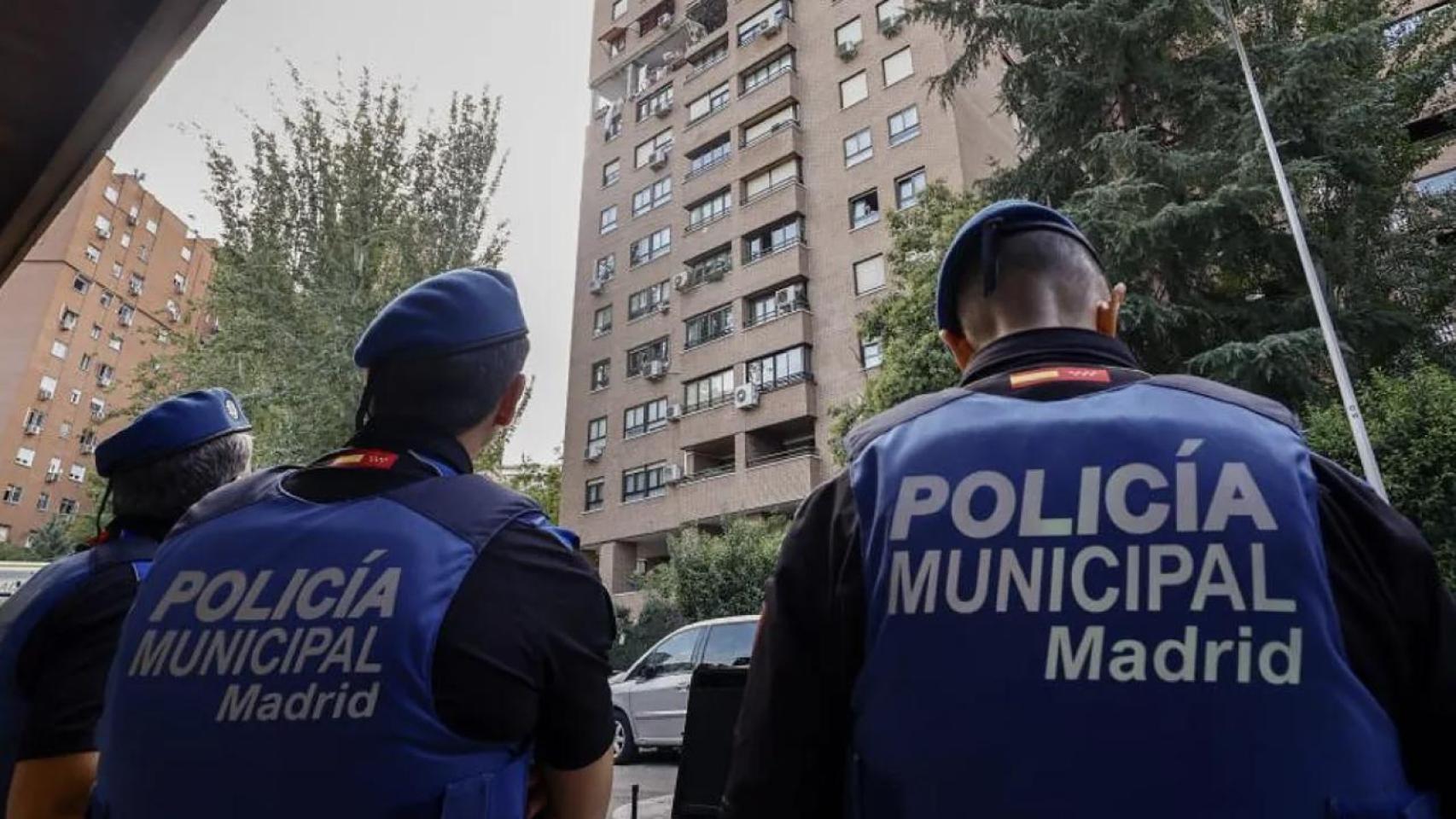 Dos policías municipales de Madrid.
