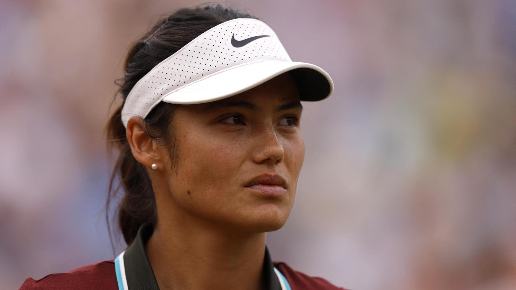 Emma Raducanu, en el torneo de Queen's