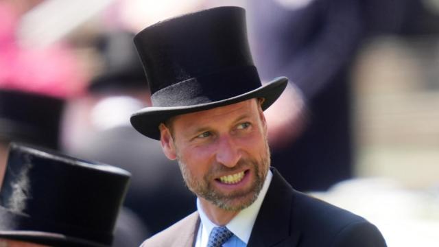 El príncipe Guillermo, en las carreras de Ascot.