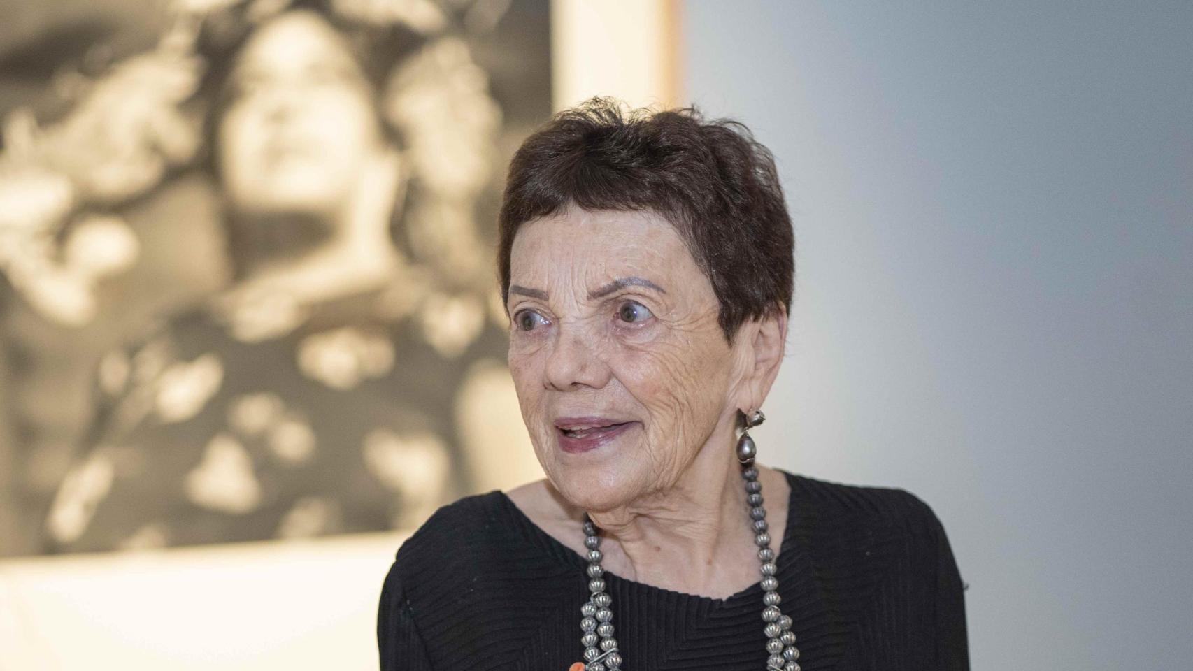 Graciela Iturbide antes de la entrevista en Casa México. Foto: Rodrigo Mínguez