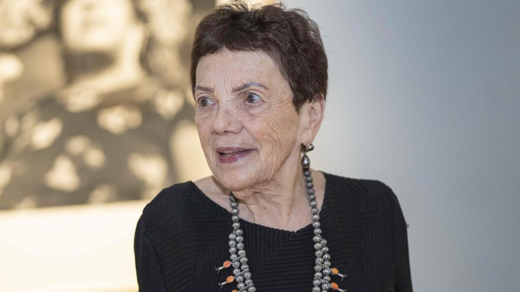 Graciela Iturbide antes de la entrevista en Casa México. Foto: Rodrigo Mínguez