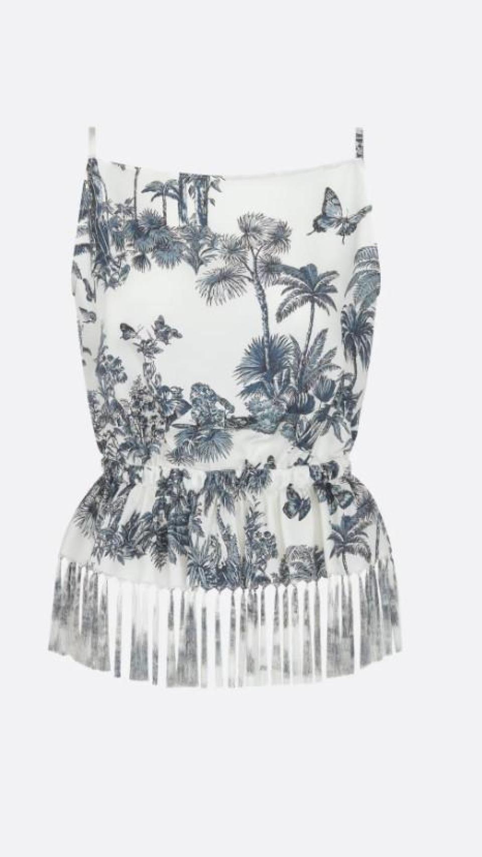 El top que ha lucido Sassa de Osma, firmado por Dior.