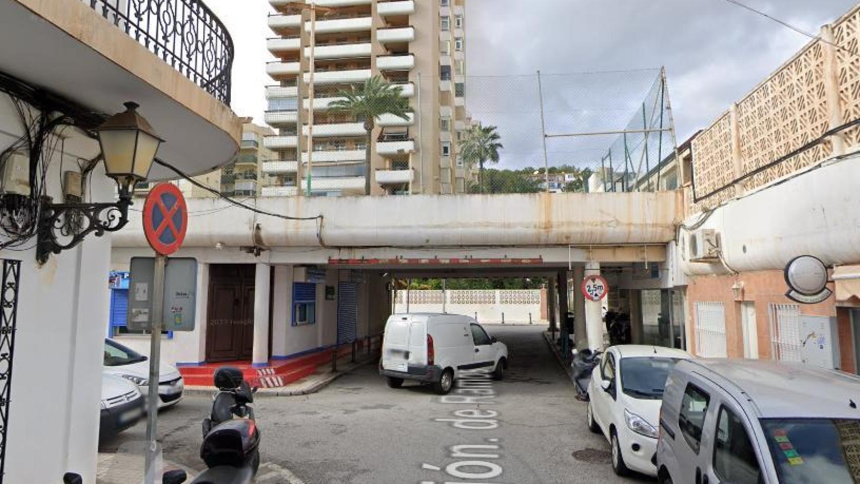 Punto donde se produjo el robo.