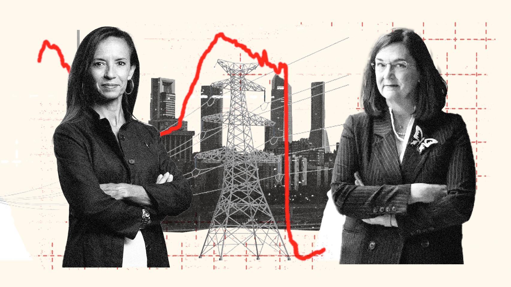 Beatriz Corredor, presidenta de Redeia, y Cani Fernández, presidenta de la CNMC.