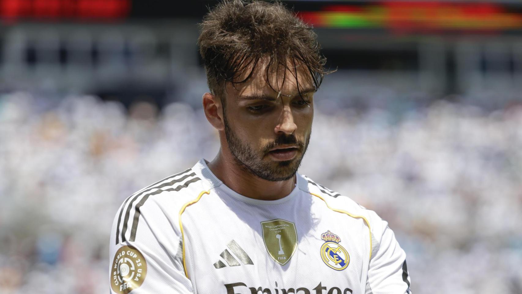 Raúl Asencio, tras ser expulsado en el Mundial de Clubes