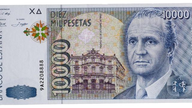 Billete de 10.000 pesetas de Juan Carlos I.