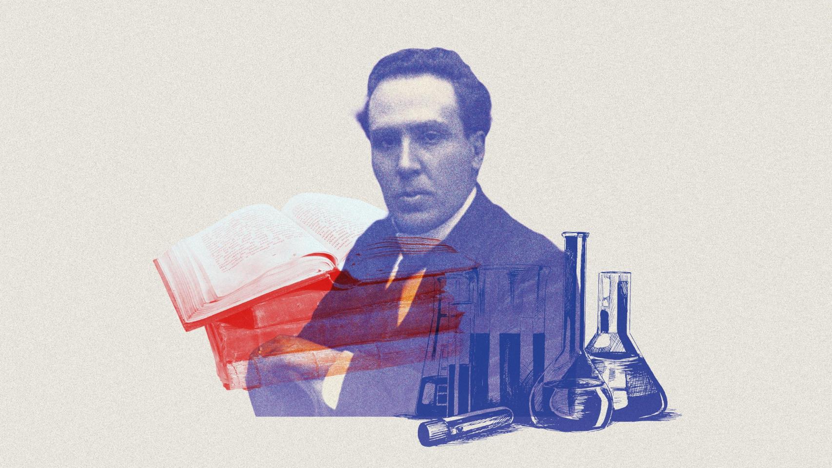 El escritor Antonio Machado. Diseño: Rubén Vique
