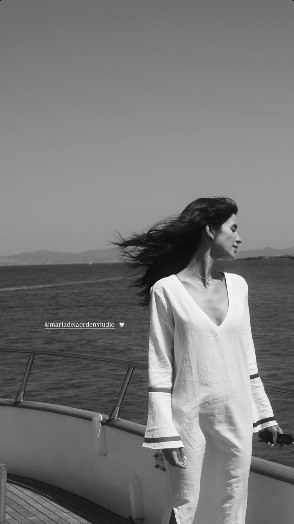 Sandra Gago, en un 'story' de su Instagram.