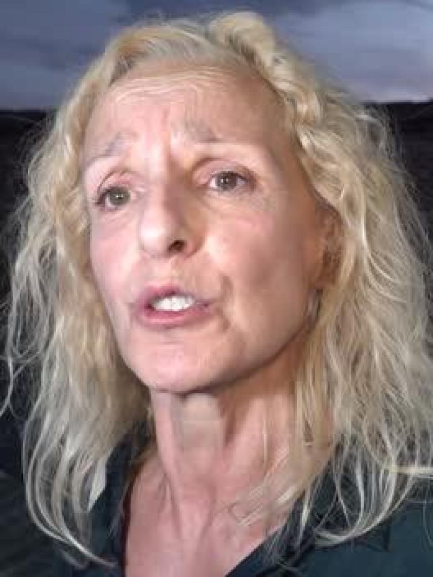 Flavia Zarzo, en una imagen reciente, tras morir su padre.