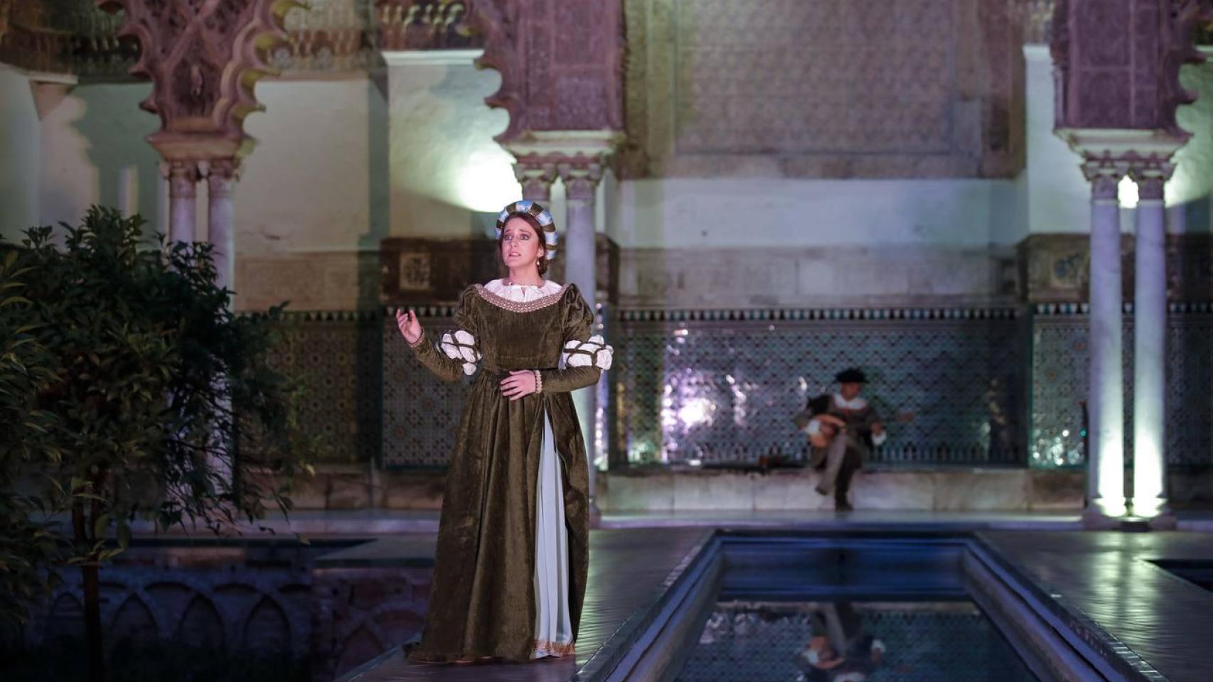 Teatralización en el Real Alcázar de Sevilla.