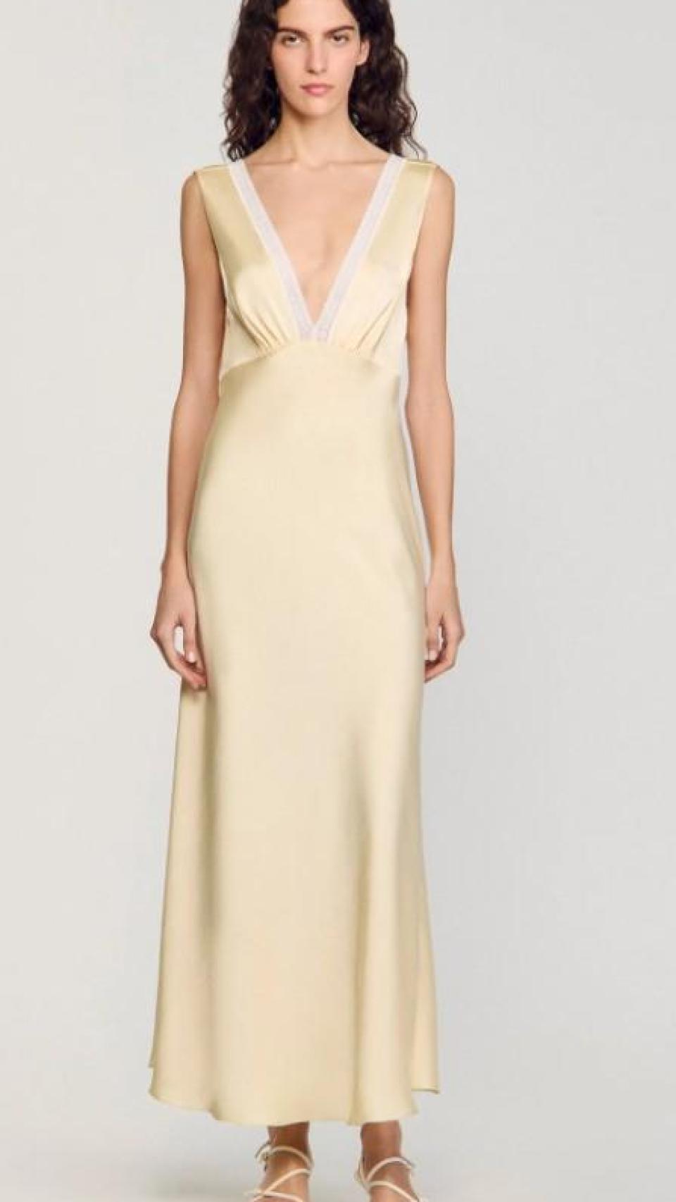 El vestido de Virginia Troconis, firmado por Sandro Paris.