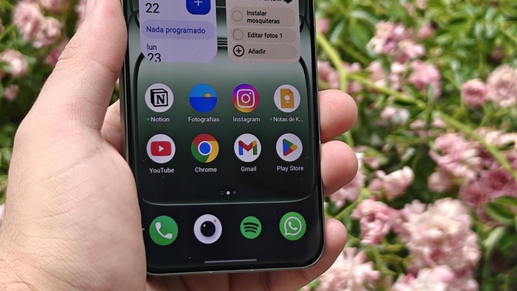 Parte inferior de la pantalla del OnePlus 13s