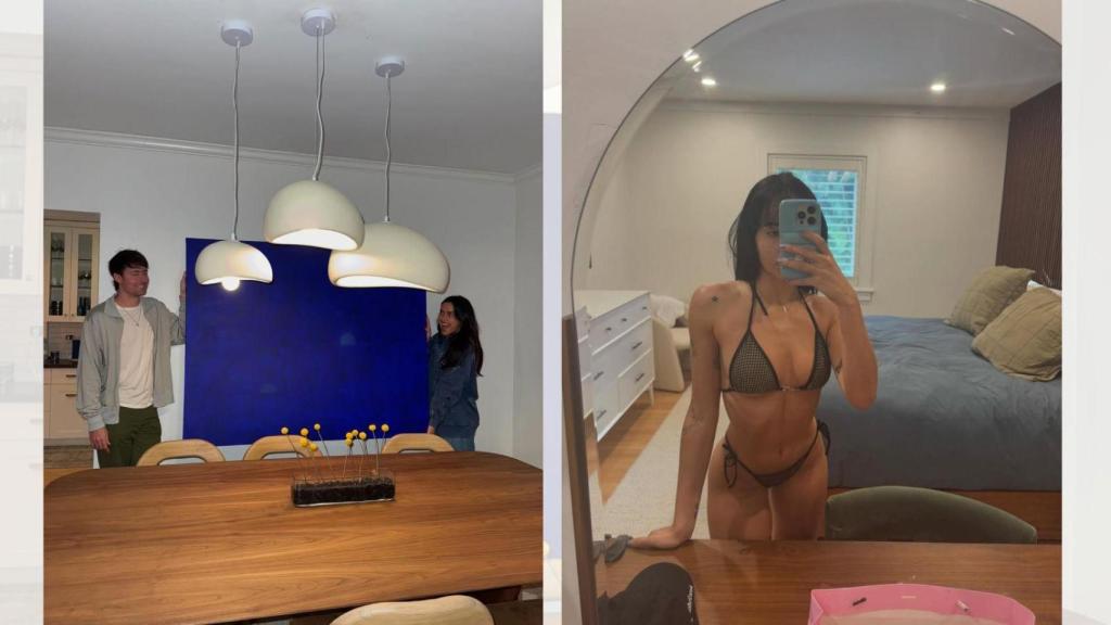 Aitana, en imágenes de su perfil de Instagram, con la cantante Gale y el productor Dallas James Koehlke, más conocido por su nombre artístico DallasK.