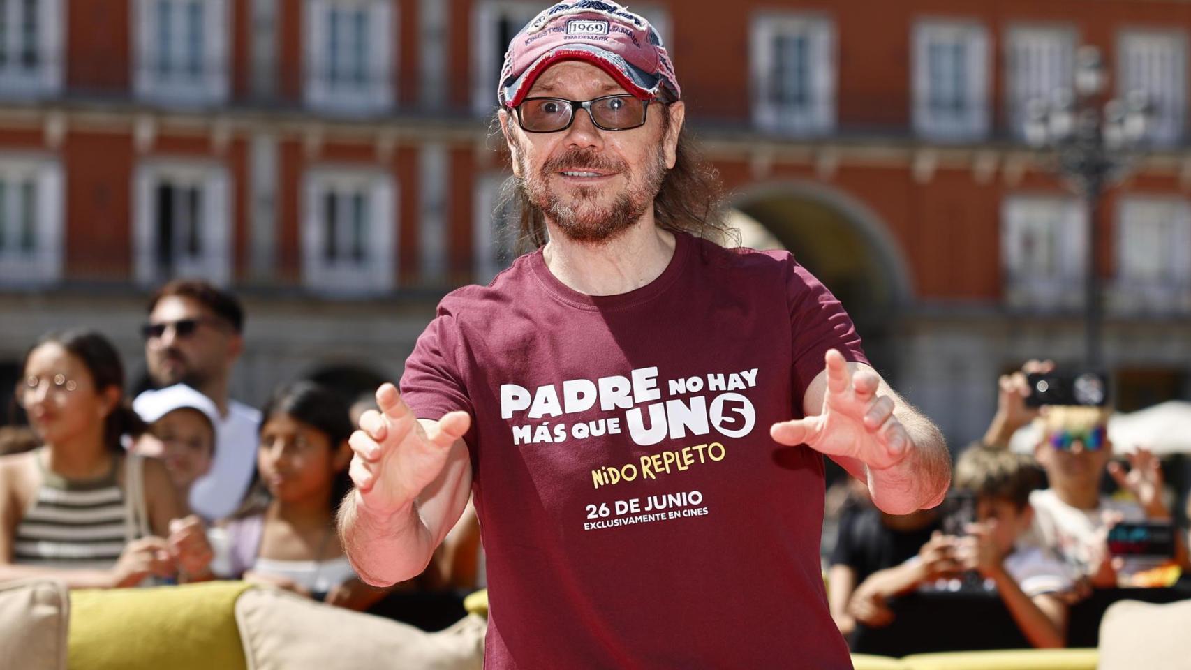 Santiago Segura en la presentación de 'Padre no hay más que uno 5'. Foto: Rodrigo Jiménez