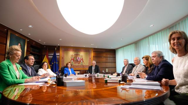 Los 10 miembros del TC que resolvieron sobre la ley de amnistía. Faltan Juan Carlos Campo, abstenido, y José María Macías, apartado por una recusación.