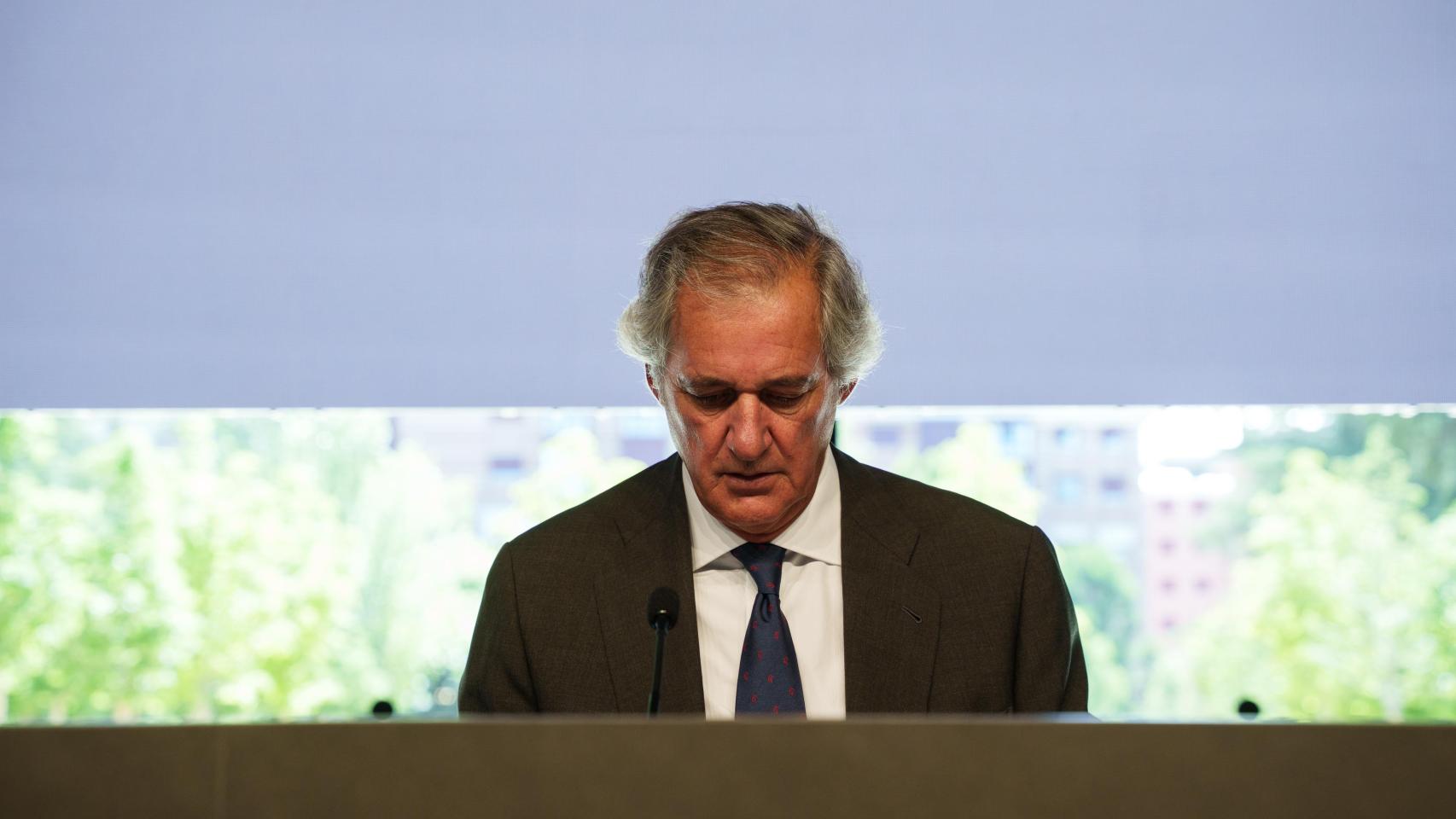 El presidente y CEO de Acciona, José Manuel Entrecanales Domecq, durante la Junta General de Accionistas de Acciona.