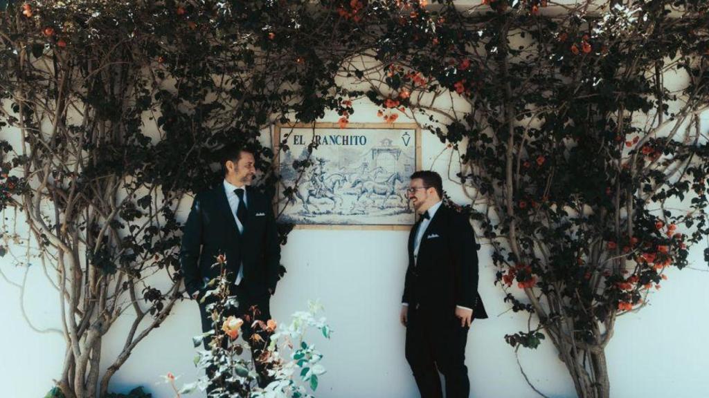 David Enguita y Juan Carlos Tabero en la finca El Ranchito.