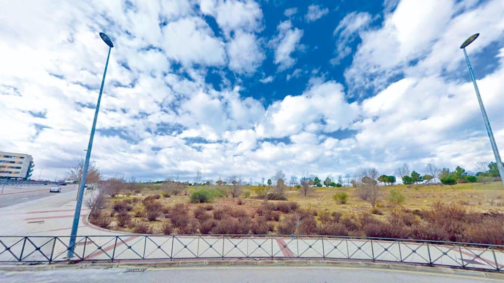 La parcela donde se construirá el nuevo hospital, en Alcobendas.