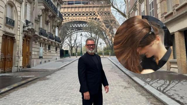 Collage del peluquero Víctor del Valle y el emocionante cambio de look.