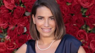 La presentadora Flora González en un acto público.