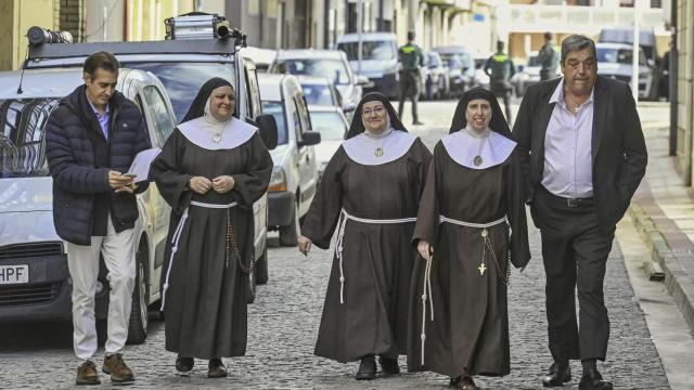Las exmonjas de Belorado acudiendo a declarar