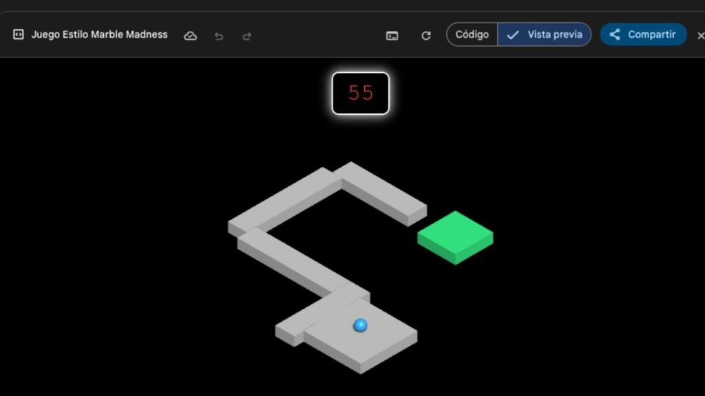 Juego similar a Marble Madness