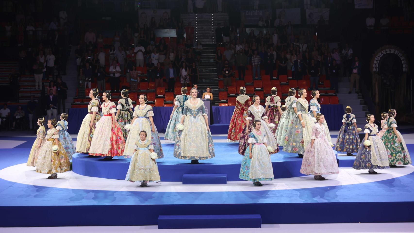 Acto de elección de las candidatas a falleras mayores de València 2024. Armando Romero
