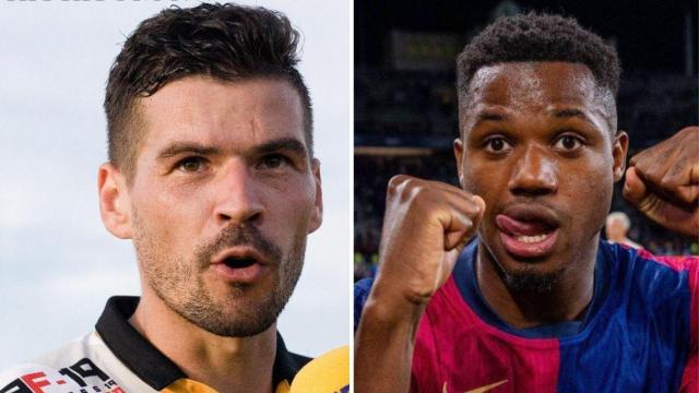 Ochirosii Razvan y Ansu Fati, en un fotomontaje.