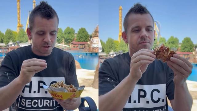 El chef Dabiz Muñoz presentando sus nuevos platos de pollo