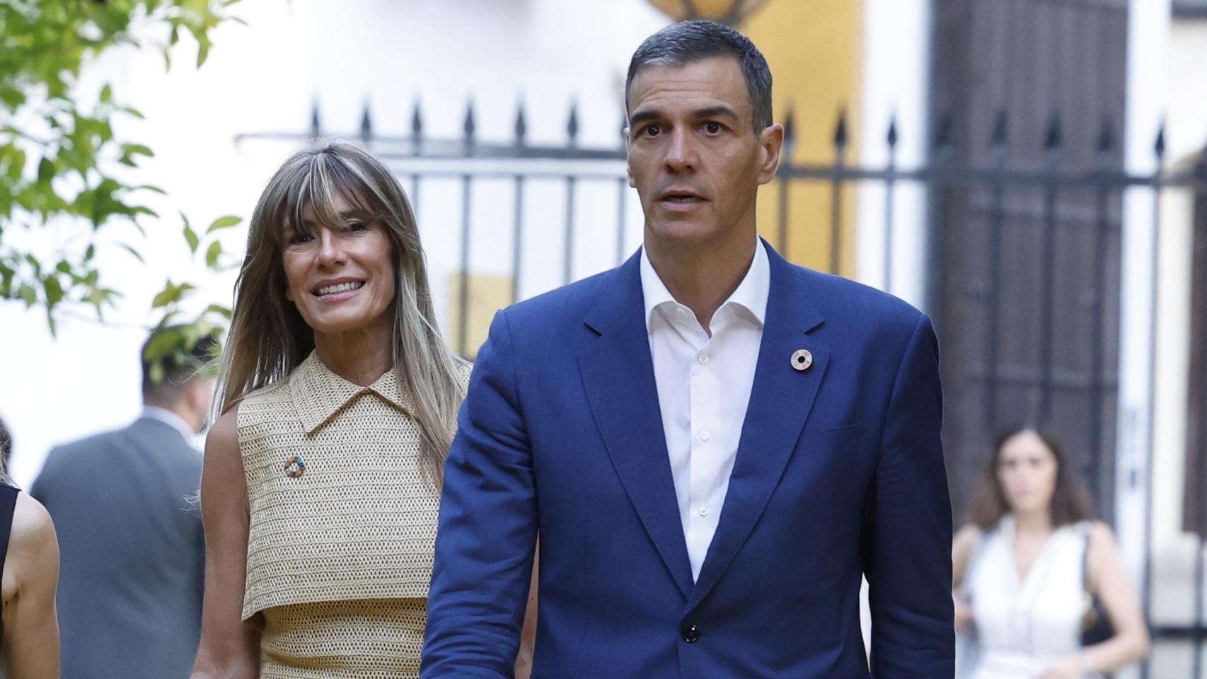 Pedro Sánchez y Begoña Gómez, en Sevilla.