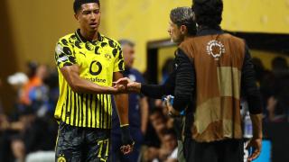 Jobe Bellingham, durante el partido contra Monterrey.