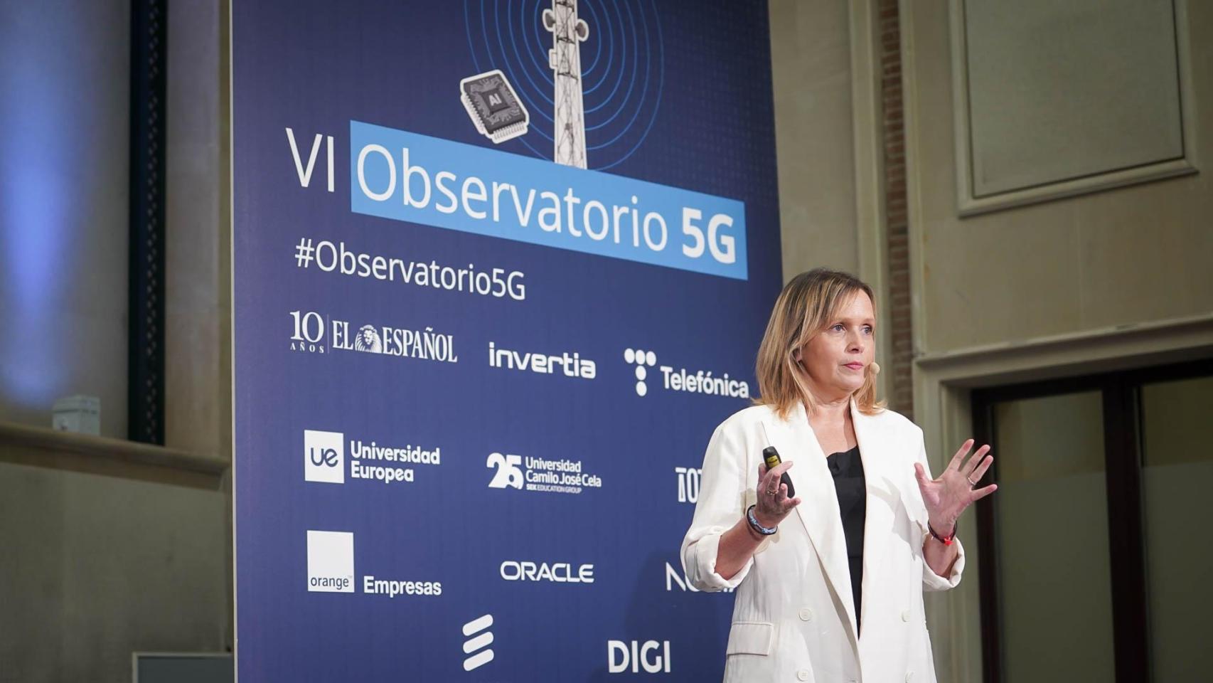 Beatriz Martínez Candano, customer security director de Ericsson para Iberia y Latam, en el VI Observatorio 5G de EL ESPAÑOL e Invertia.