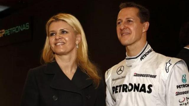 Michael Schumacher, junto a su esposa Corinna en su etapa en Mercedes AMG F1