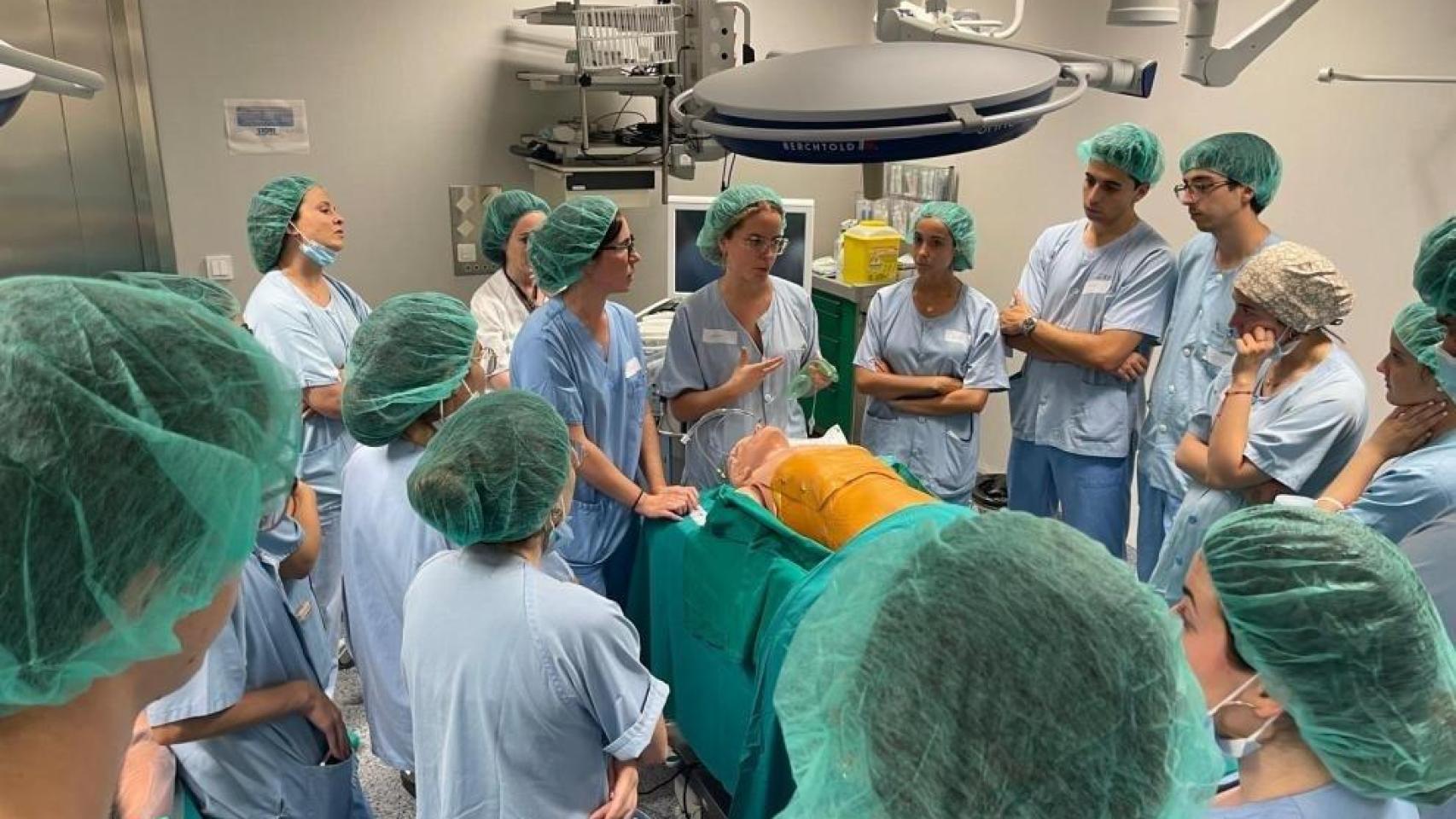 Médicos residentes, en Zaragoza.