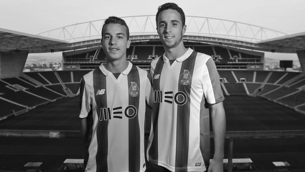 André Silva y Diogo Jota en su época en el Oporto.