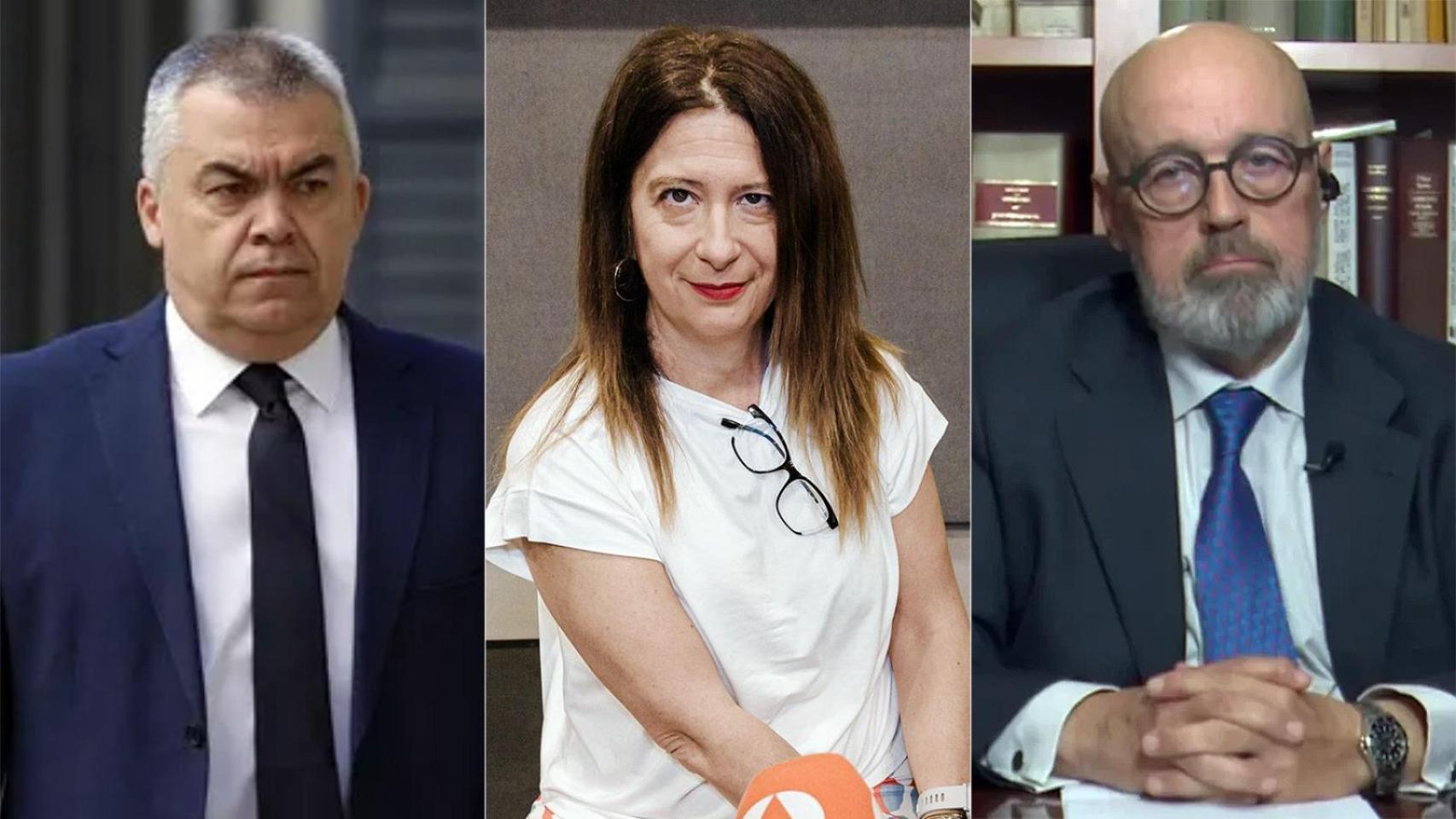 Santos Cerdán, Leire Díez y Jacobo Teijelo.