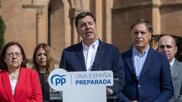 El diputado del PP por Salamanca y vicepresidente segundo del Congreso de los Diputados, José Antonio Bermúdez de Castro, en un acto en la capital salmantina