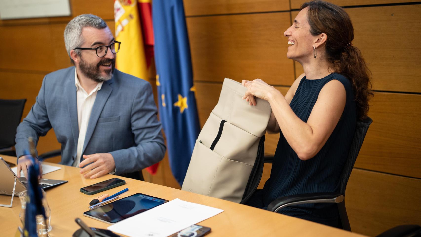 Javier Padilla y Mónica García, secretario de Estado y ministra de Sanidad, respectivamente,