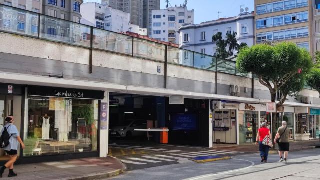 El parkingde la plaza de Vigo en A Coruña