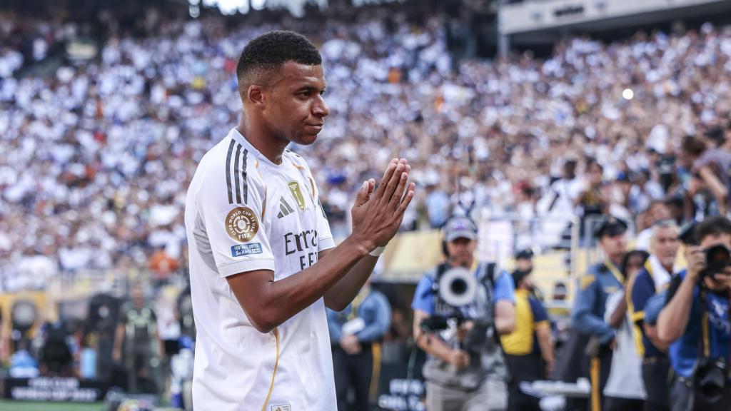 Mbappé, during the game against Dortmund