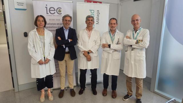 El equipo del Servicio de Medicina Nuclear de Quirónsalud Málaga.
